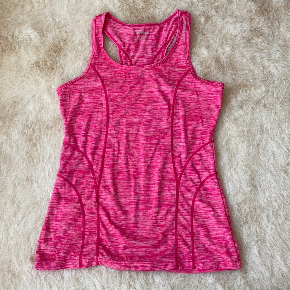 Reebok Pink Racerback Tank Top